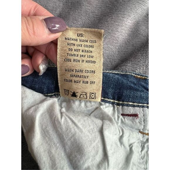 MEK Denim Jeans Womens Size 32 Dark Wash Blue Harrison Slim Leg Bootcut Stretch - Picture 7 of 11